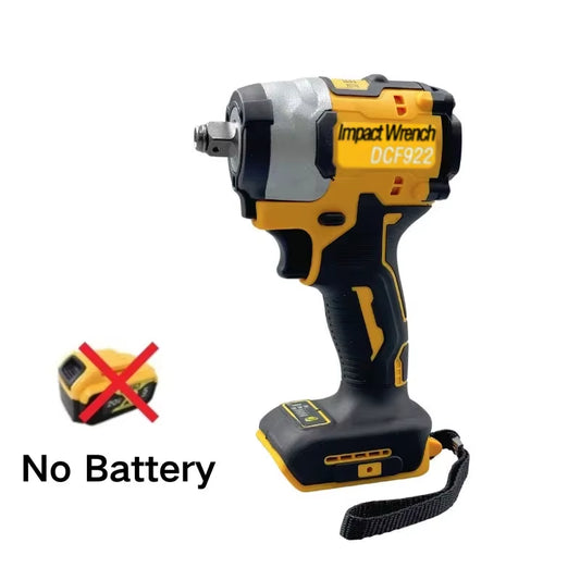 DCF922 Cordless Brushless Impact Wrench for Dewalt 20V Lithium Battery 1/2" 205N.M Variable Speed Electric Wrench Power Tools