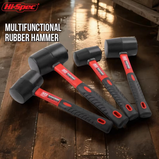 1PC Heavy Duty Mallet Rubber Hammer Double Faced Household Mini Hammer Multifunctional Mallet Hand Tool 8/12/16/24 Oz